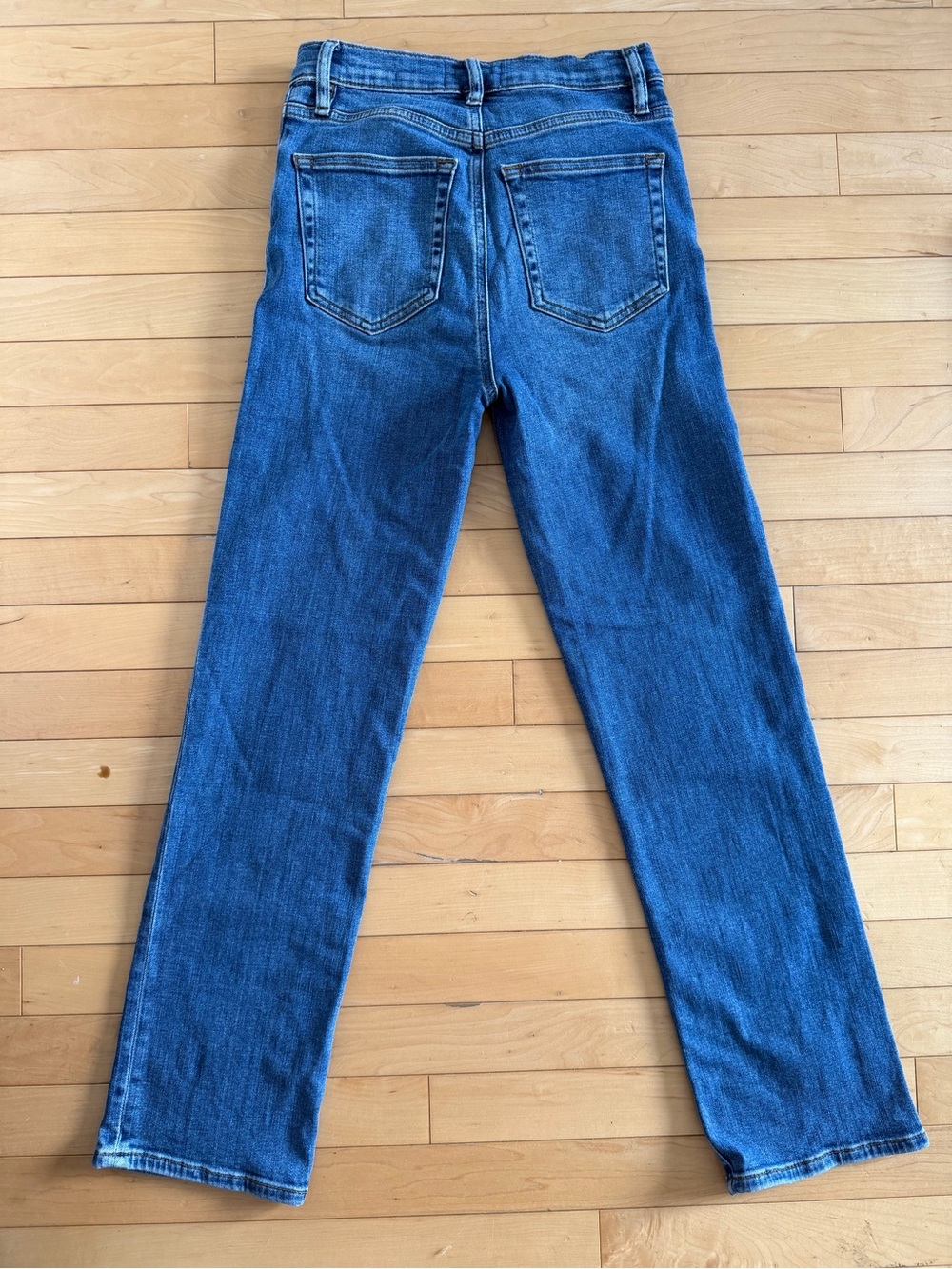 FRAME Le Sleek Straight Jeans Women’s 25 Medium Wash High Rise Denim - Picture 2 of 5